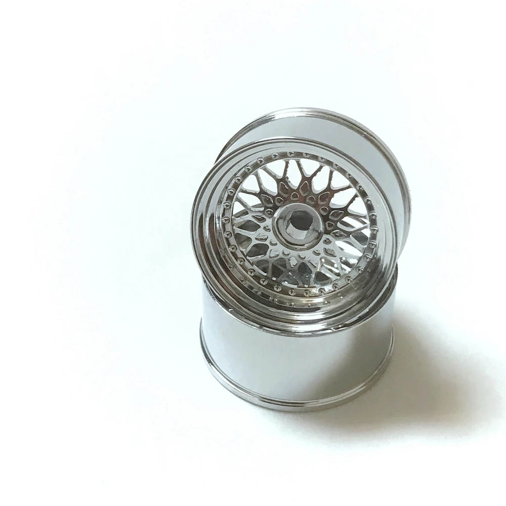 MINI-Z AWD BBS Metal Wheel Electroplated (Offset +1, Diameter 20mm, 2PCS) For Drift RC Kyosho FWD MA020 MA030 WLtoys K969/K989