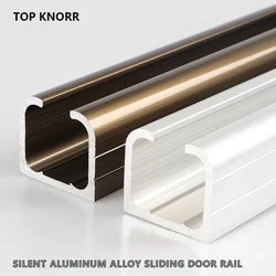 TOPKNORR 2.5Thickness Sliding Door Folding Partition Door Sliding Barn Door Hardware Track Wooden Door Hanging Rail