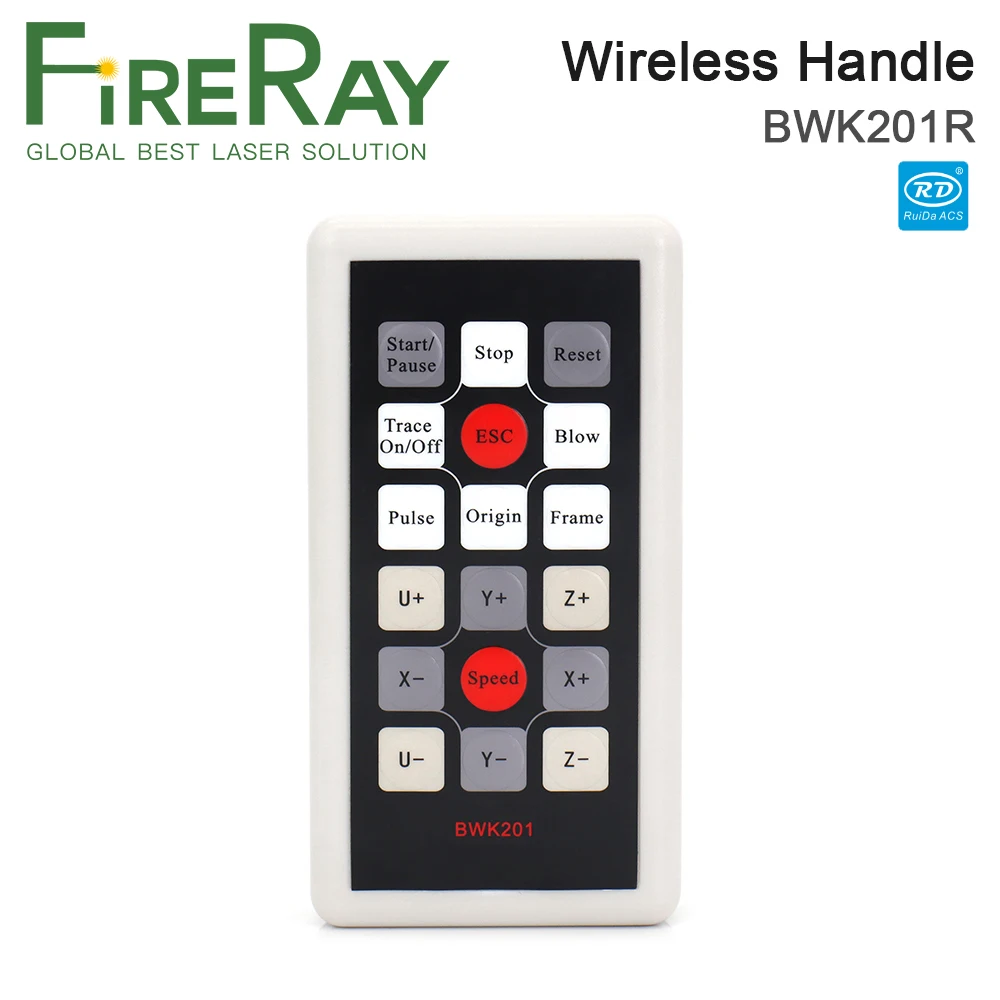 FireRay Ruida Wireless Operating Handle BWK201R for RDC6442G RDC6442S Co2 Laser Controller