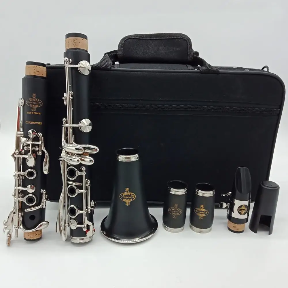 

Free Shipping Music Fancier Club Bakelite Bb Clarinets CONSERVATOIRE Major Professional Clarinets Silver Plated Keys 17