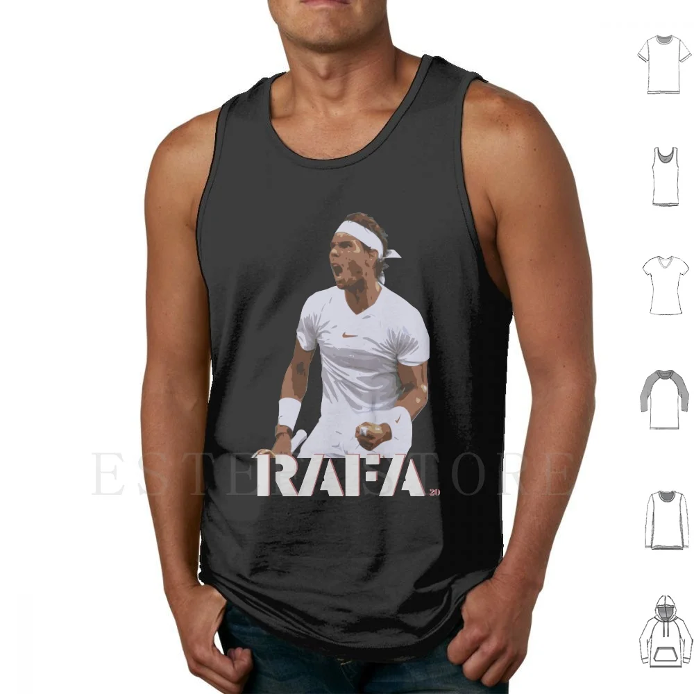 

Rafael 'rafa' Nadal-20 Grand Slams Tank Tops Vest Cotton Rafa Nadal Rafael Nadal Nadal Tennis Sport Spain French
