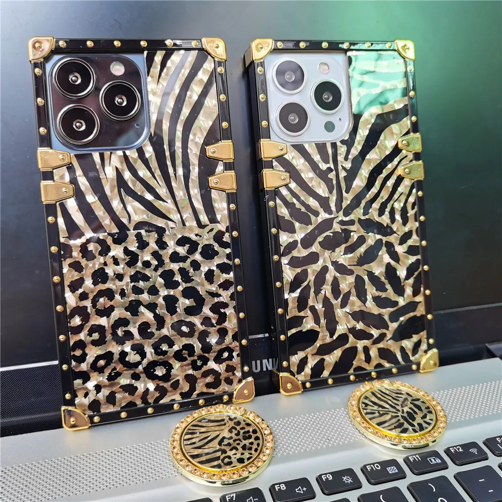 Luxury Glitter Sexy Leopard Case For iPhone 16 PRO MAX 16 Plus 11 12 13 14 PRO MAX Phone Cover Retro Case for iphone 15 PRO MAX