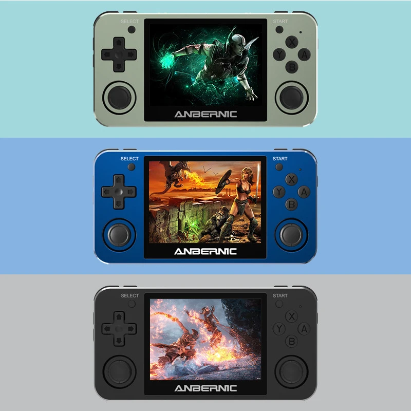 

RG351MP 3.5" IPS Screen Handheld Portable Console Retro Game Console PS1 Emulator Player Aluminum Alloy Shell