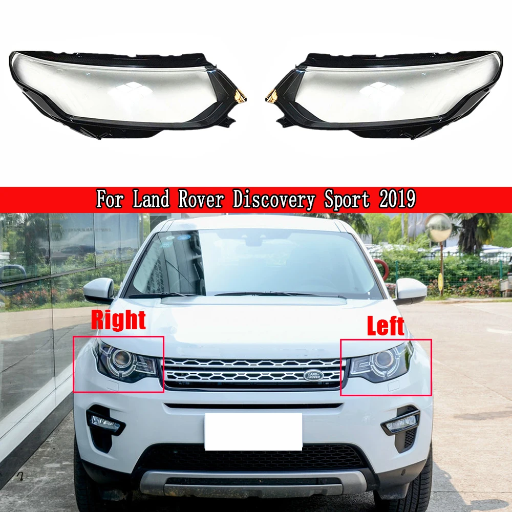 

For Land Rover Discovery Sport 2015 2016 2017 2018 Front Headlamp Cover Transparent Lampshade Plexiglass Replace Original Lens