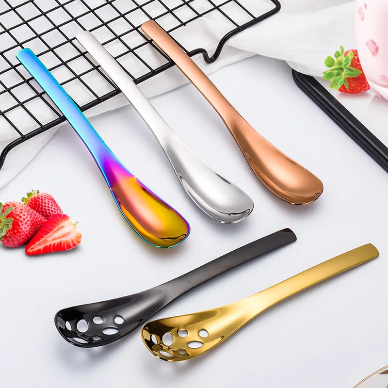 

6/5 Pcs Mini Coffee Spoon Set Creative Stainless Steel High Quality Gold Dessert Stirring Spoon Cute Dessert Spoons Dropshiping