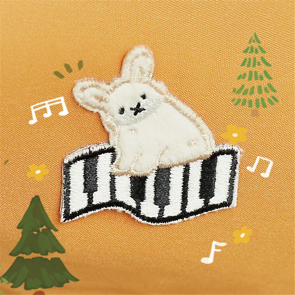 Come And Dance With Me Raccoon Rabbit Bear Cat Patch Baby\'s Clothing Patches Backpack Decoration Small Applique Iron On Patch