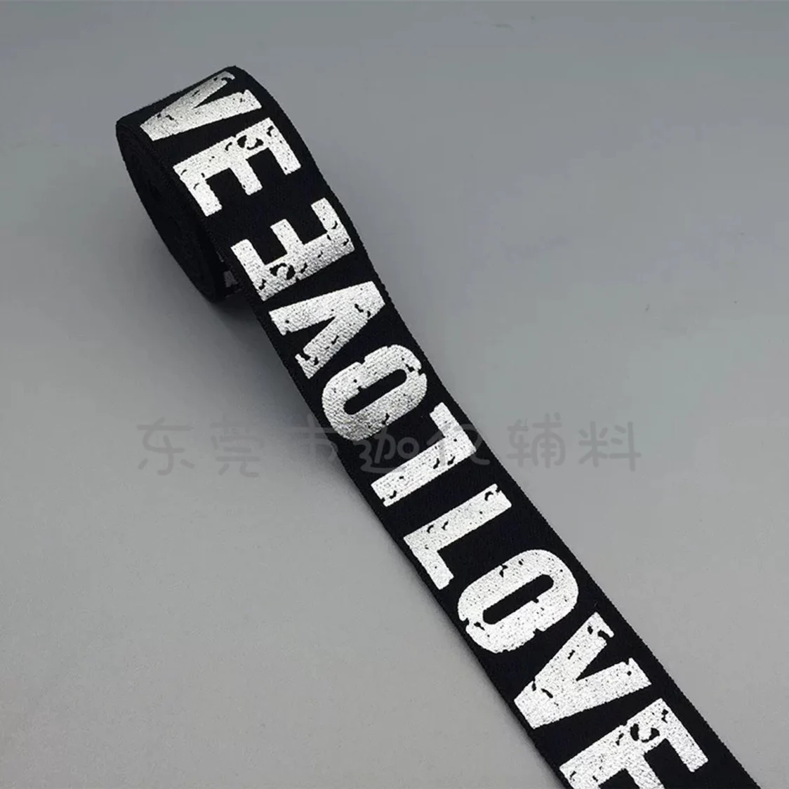 2/3/4cm Elastic Band Printing LOVE Rubber Webbing Classic Pattern Letter Love Elastic Belt for Clothing Trousers Sewing Supplies