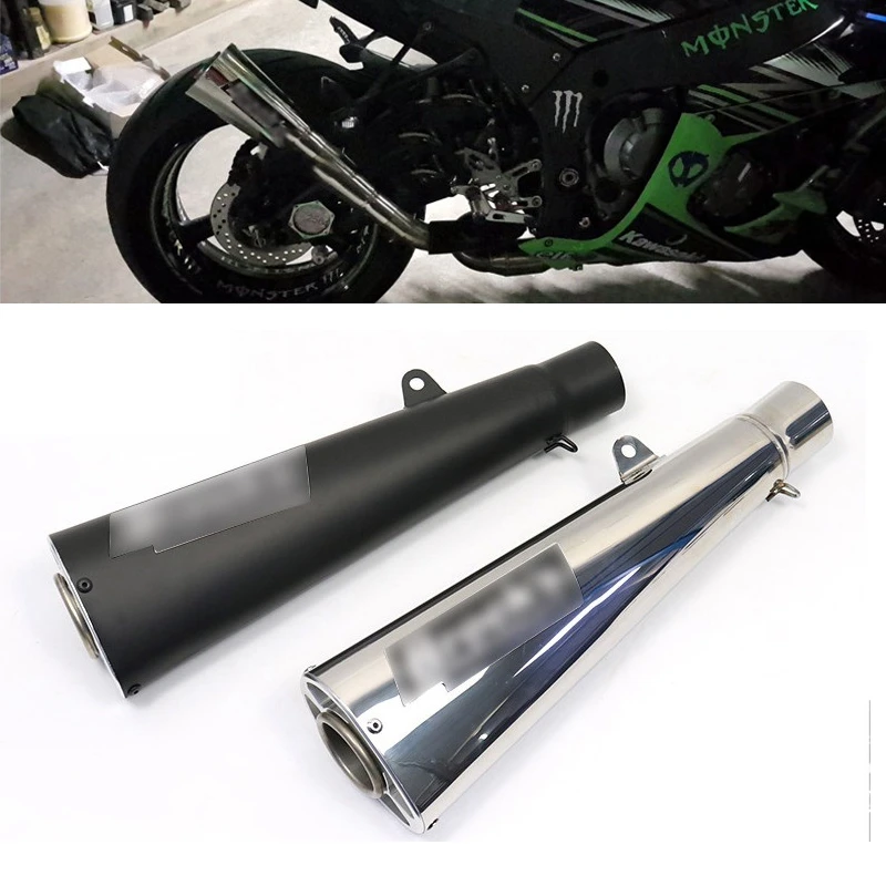 

51MM Universal Motocross Exhaust Pipe Racing Motorcycle Muffler For Tenere 700 S1000rr Cbr650r Trk 502 Honda hornet 600