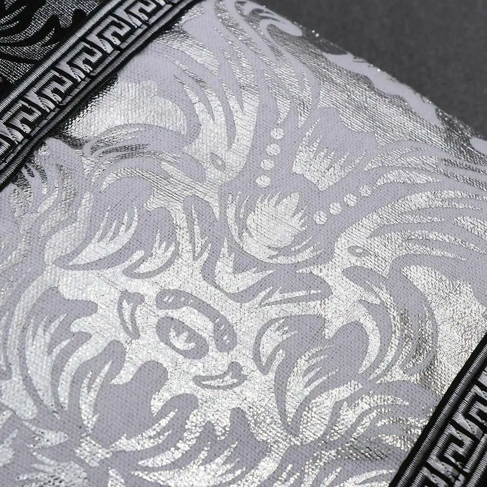 4Pcs/Pack Luxury Vintage Black and Silver Decorative Cushion Cover Floral Pillowcase For Car Sofa Decor Home Pillow Covers