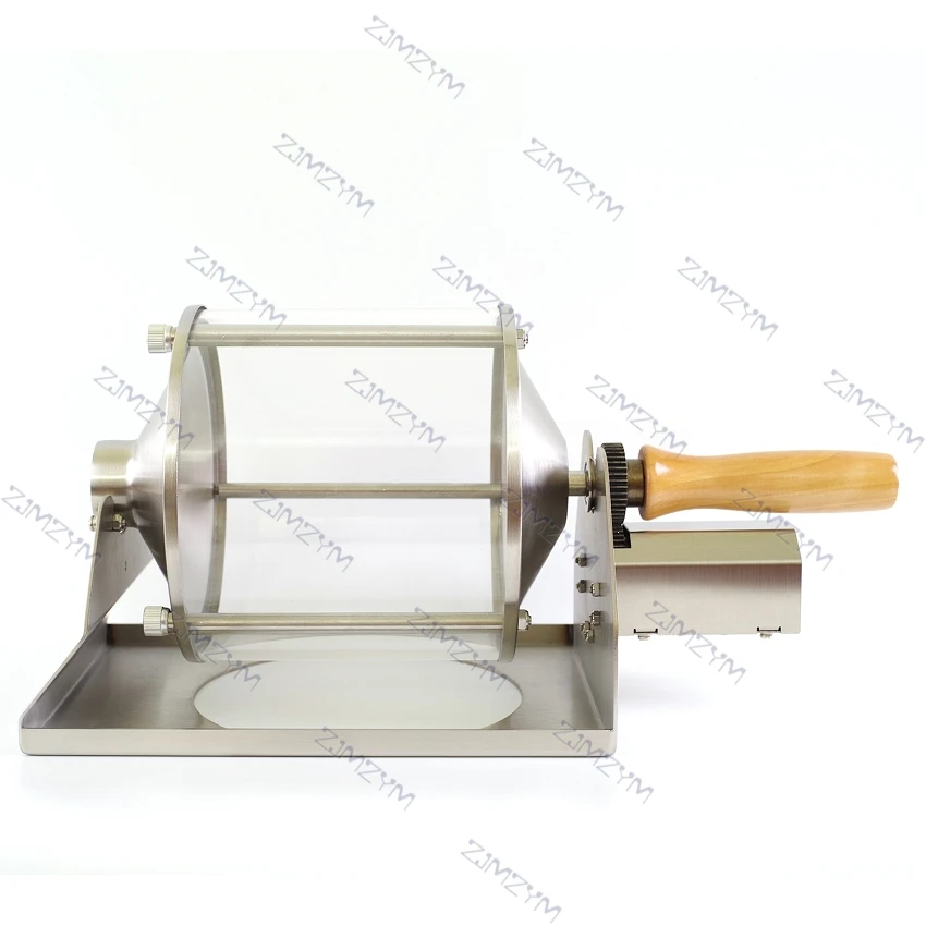 400G ความจุกาแฟ Bean Roaster ครัวเรือนขนาดเล็กไฟตรงความร้อนกาแฟย่างเครื่องแก้วที่มองเห็นได้