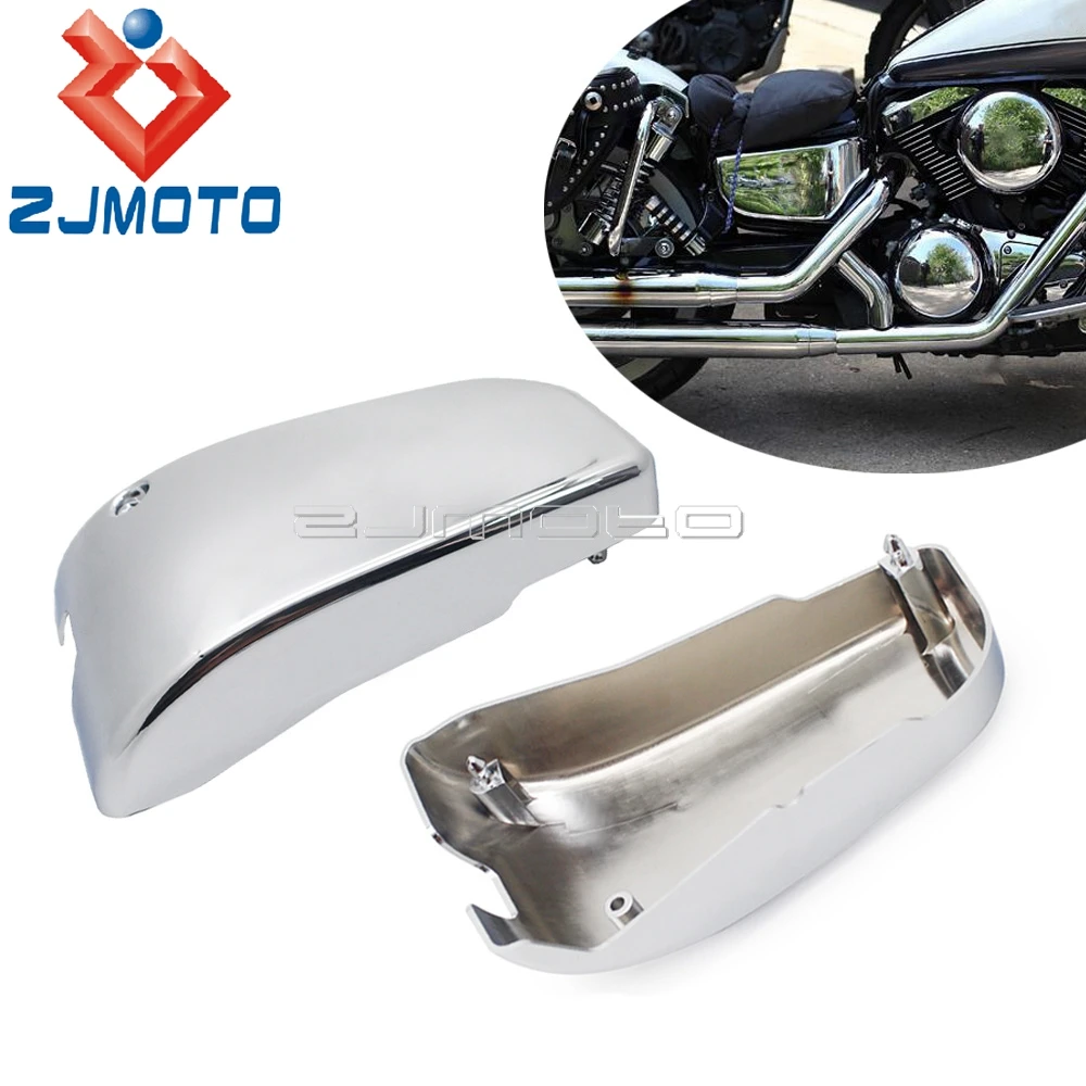 

For Kawasaki Vulcan VN1500 1500 Classic Nomad Chrome Left Right Battery Side Cover Fairing Protection Motorcycle Accessories