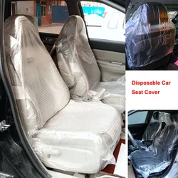 10pcs Universal Car Disposable Plastic Seat Covers Vehicle Protector Mechanic Valet Pet Seat Covers