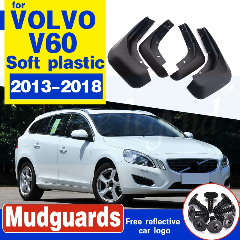 Брызговик для VOLVO V60/V60 Cross Country 2013-2018, брызговики v60, брызговики, брызговики, автомобильные аксессуары для крыльев