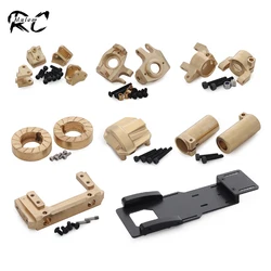 Pesi in ottone AR44 collegamenti dell'asse montare le nocche dello sterzo Diff coperchio vassoio batteria per 1/10 RC Crawler Car Axial SCX10 II 90046 90047