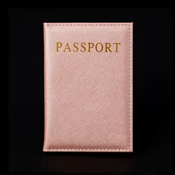 Capa para passaporte couro pu, capa protetora para passaporte couro pu