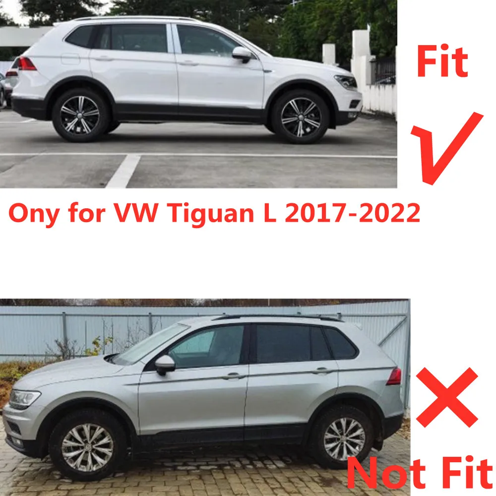 4 Stuks Auto Venster Windgeleiders Getinte Luifel Shield Regen Zon Sneeuw Schuilplaatsen Voor Volkswagen Vw Tiguan L 2017 2018 2019 2020 2021