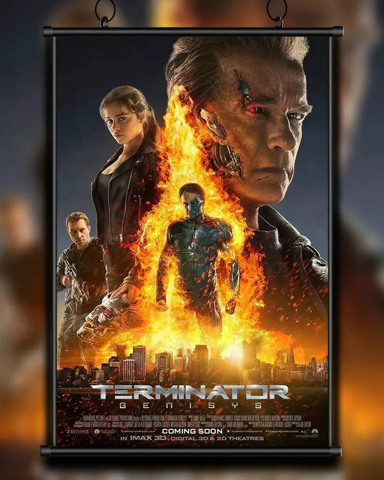 

A77 Silk Poster Home Decoration Terminator Genisys Arnold Schwarzenegger Movie Wall Art Christmas Gift