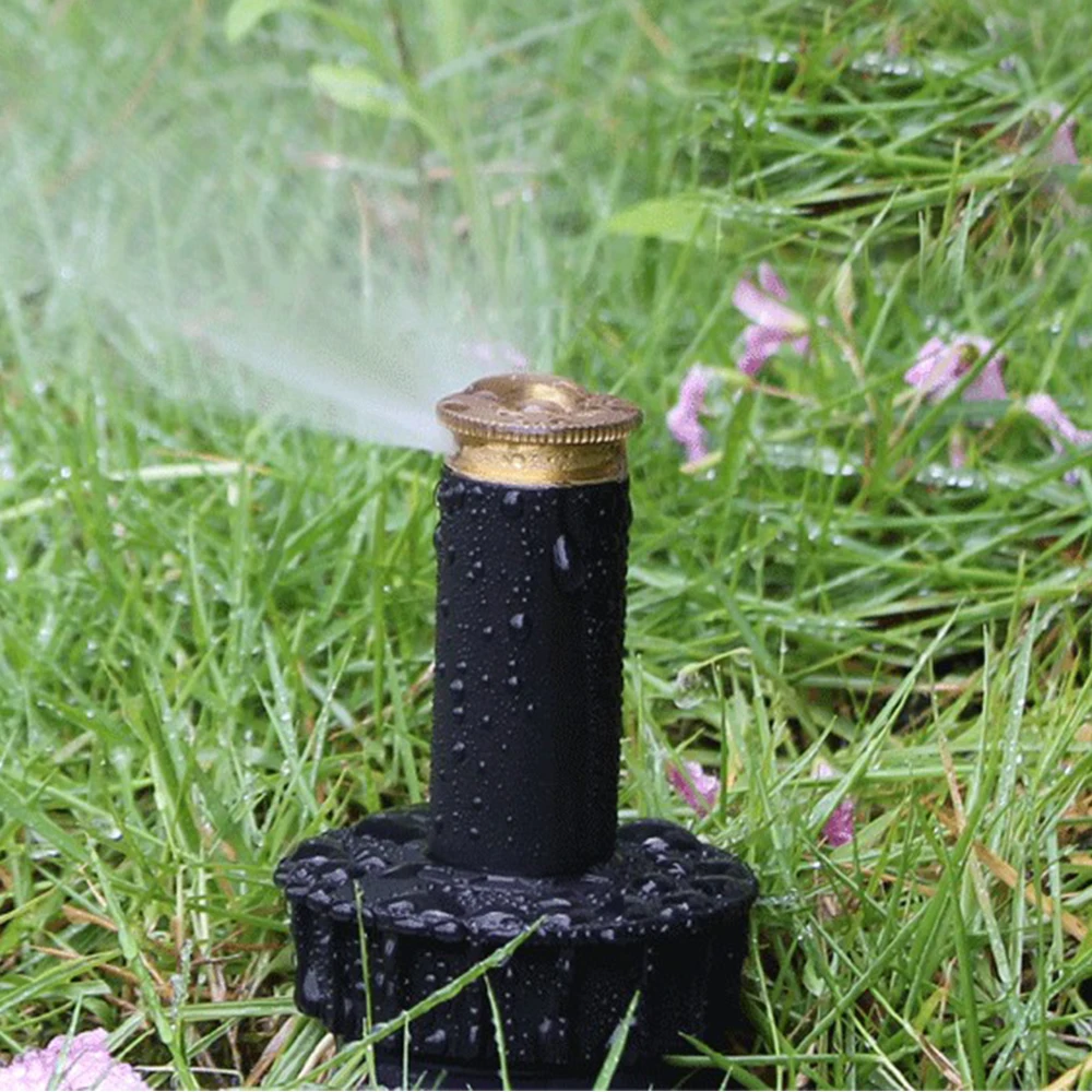 

Popup Sprinkler Adjustable Garden Spray Nozzle 90/180/360 Degree Sprinklers Plastic Lawn Watering Sprinkler Head