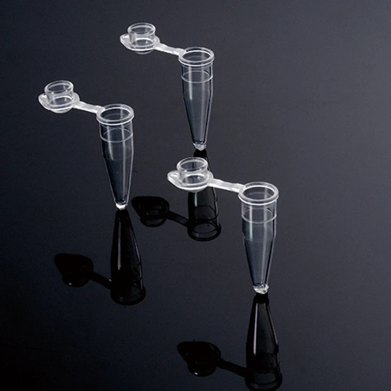 IKEME Centrifuge Tube 0.2ml/ 0.5ml/1.5ml /2ml With Flat Cap Transparent