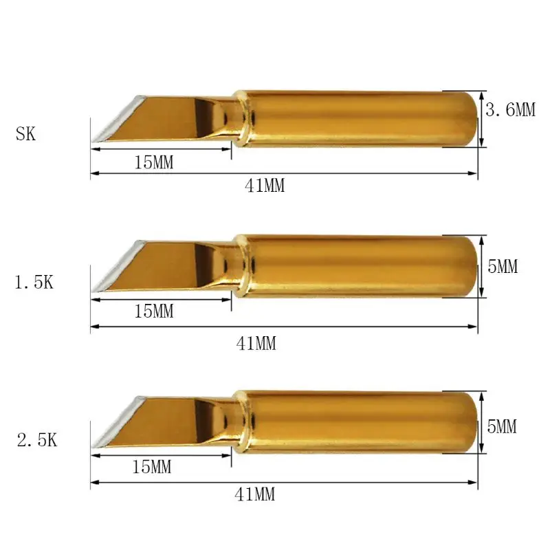 Sostituzione interna del riscaldamento della punta del saldatore senza piombo Color oro per 936 stazioni di saldatura A0KF