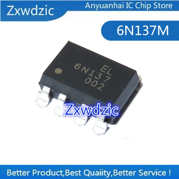 100% New Imported Original   6N137S  6N137SDM SOP-8  /   6N137  6N137M   DIP-8    Optical Isolator Chip