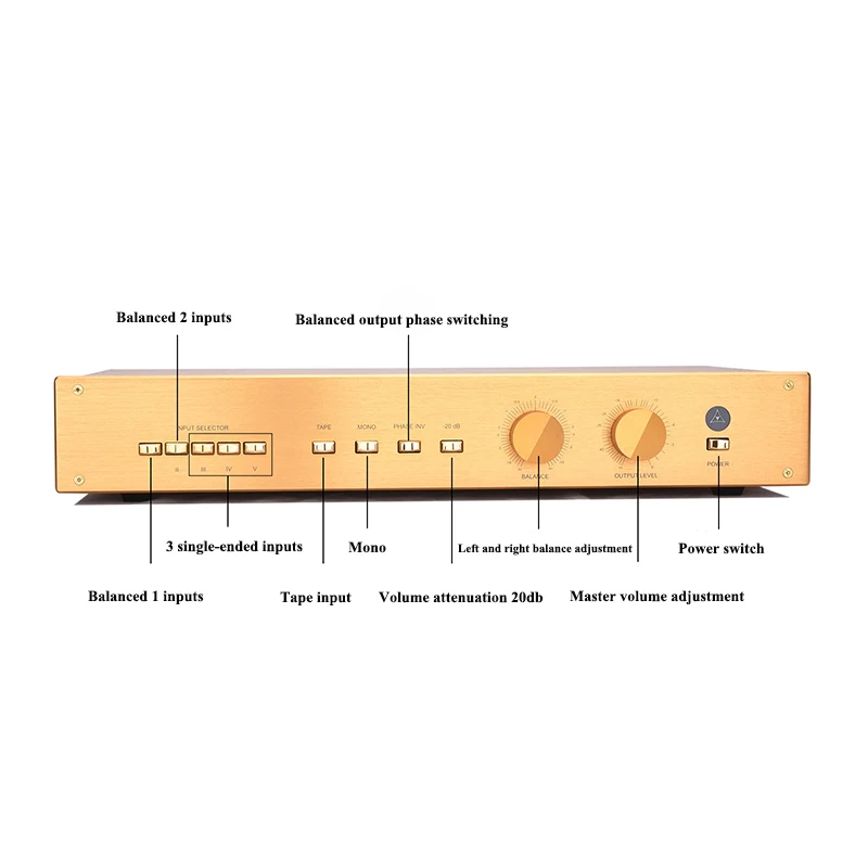 WEILIANG AUDIO Upgraded Version Clone FM255 Hi-End Preamplifier HiFi Preamplificador Audio Preamper with remote control