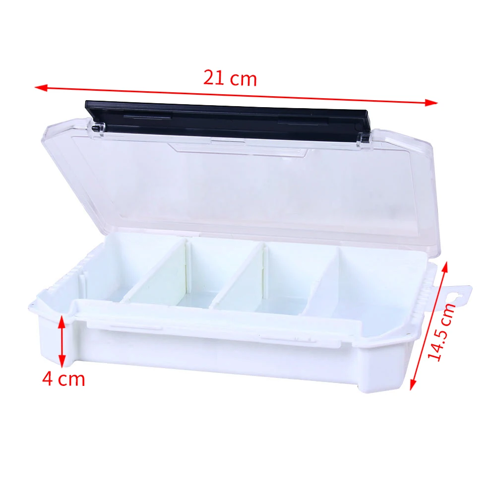 NEW UP 1PC 21*14.5*5cm Fishing Hook Box Hard Plastic Storage Case Container Box Fishing Accessories Box