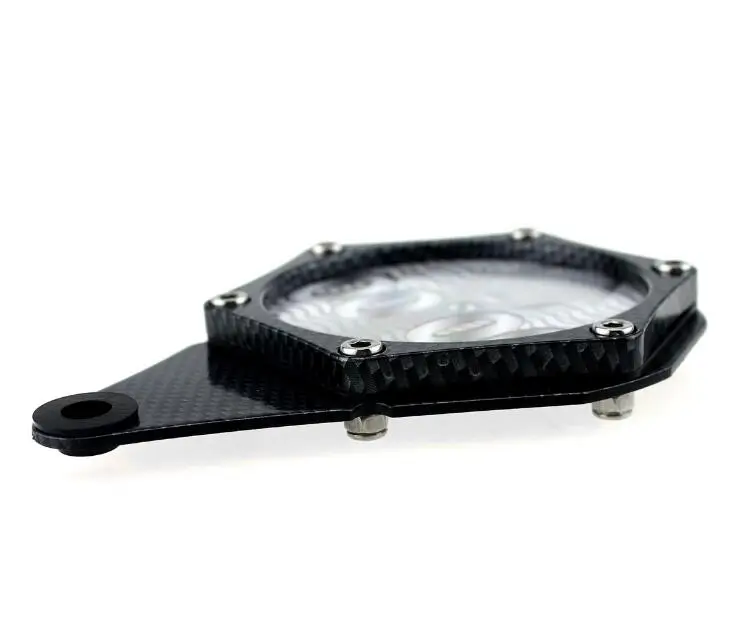 tax disc holder  for motorcycle with  aluminum alloy and  sealing ,black/blue 14*9*2cm  turbo
