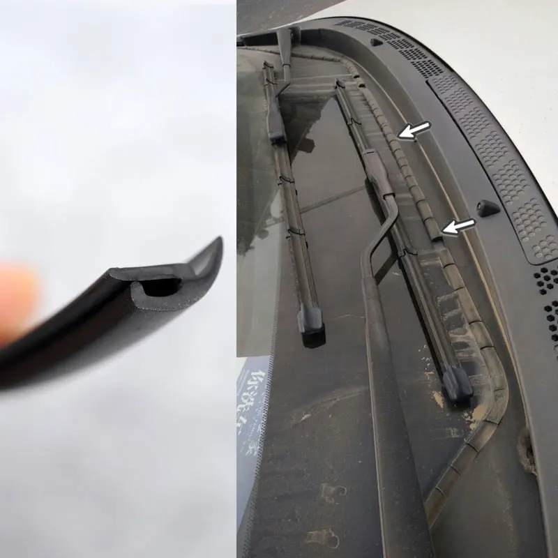 Windshield Rubber Seal 2 M Front Rear Windshield Sunroof Seal Strips Dustproof Sealing Strip For Auto Car Dashboard Windshield