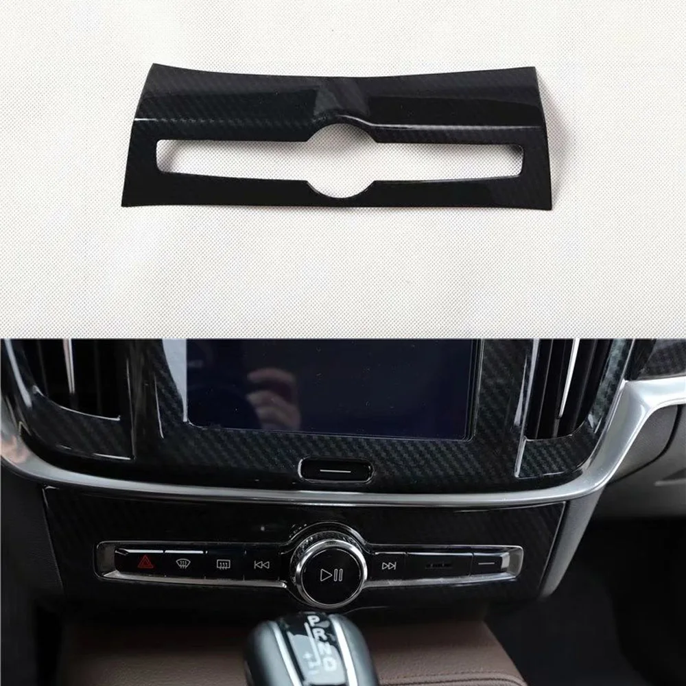 New Car Styling For Volvo S90 2016-2021 Dashboard Audio Adjust Panel Frame Trim Auto Moldings