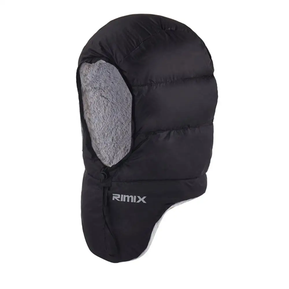 RIMIX Unisex Winter Warm Down Hat Outdoor Cap Thickening Adjustment Comfortable  Antifreeze For Climbing Camping Ski Snowboard