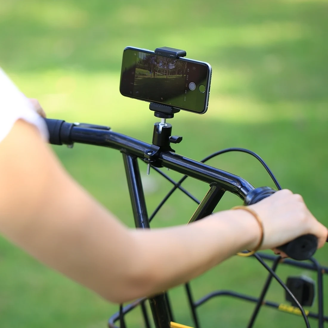 PULUZ จักรยานจักรยานอลูมิเนียม Handlebar ขาตั้งกล้องขาตั้งกล้องอะแดปเตอร์ Mount สำหรับ GoPro HERO 10สีดำ/7/6/xiaoyi/DJI OSMO กล้อง Action