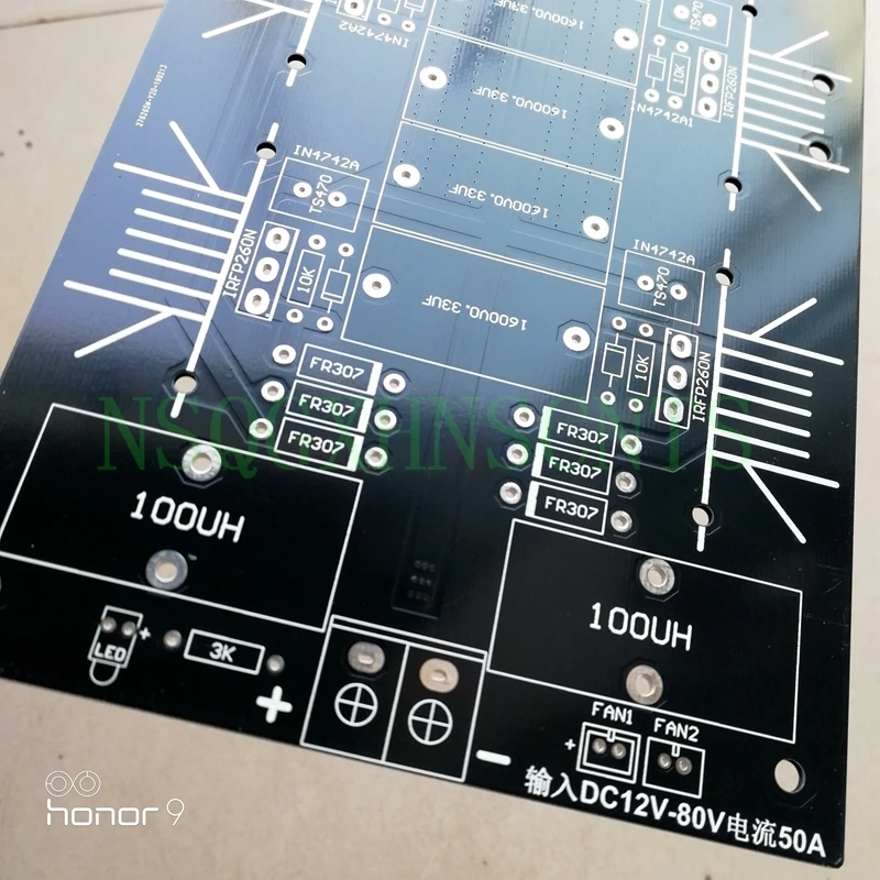 1Pc ZVS macchina di riscaldamento a induzione ad alta frequenza forno a media frequenza 6 tubi PCB