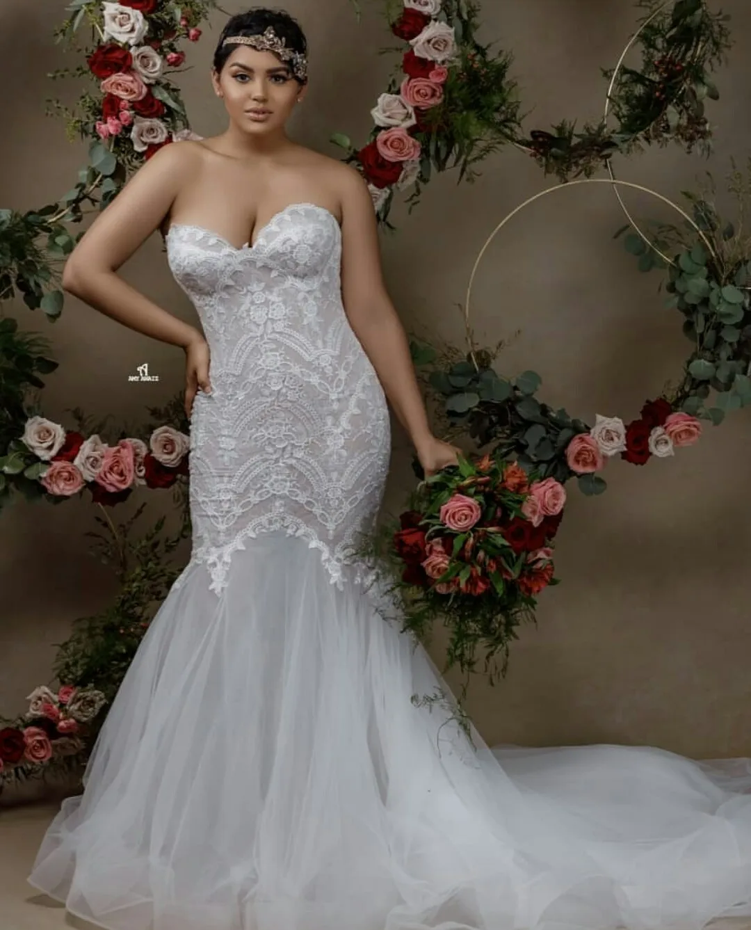 2020 vestidos de casamento querida renda apliques sereia vestidos de noiva feitos sob encomenda sem costas trem varredura plus size vestido de casamento