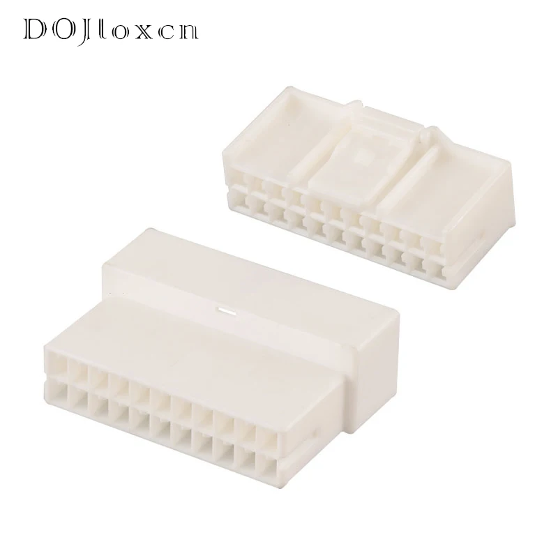 

1/5/10/20 Sets 22 Pin Automotive Male And Female White Connector Wiring Plug Socket 936154-1 936151-1 Replace Tyco Parts