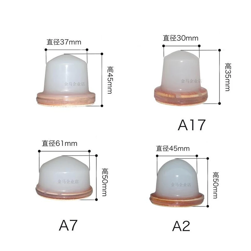 Materiale importato del Silicone degli accessori pneumatici durevoli del cuscinetto di cristallo rotondo della testa di gomma di stampa di colore