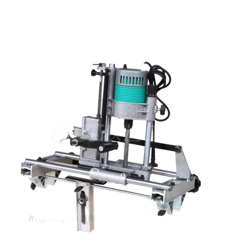 Woodworking slotting machine wooden door lock perforating mortise tenoning machine keyhole drilling machine drilling machine