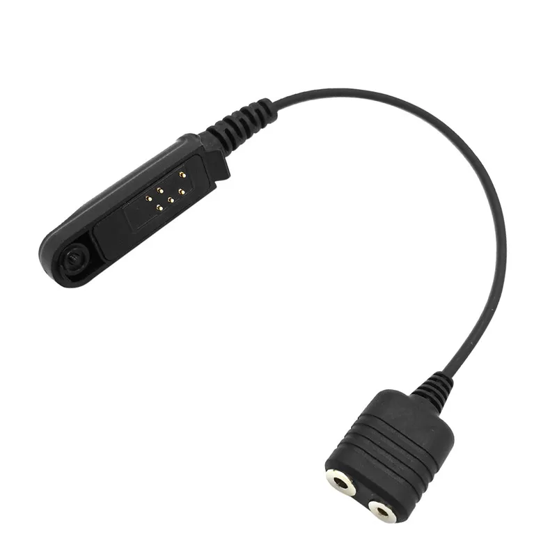 RISENKE-Walkie Talkie Audio Cable Adapter,Compatible with Baofeng BF-9700,UV-9R +, Plug to UV-5R, Kenwood HYT, 2-Pin Headset Po