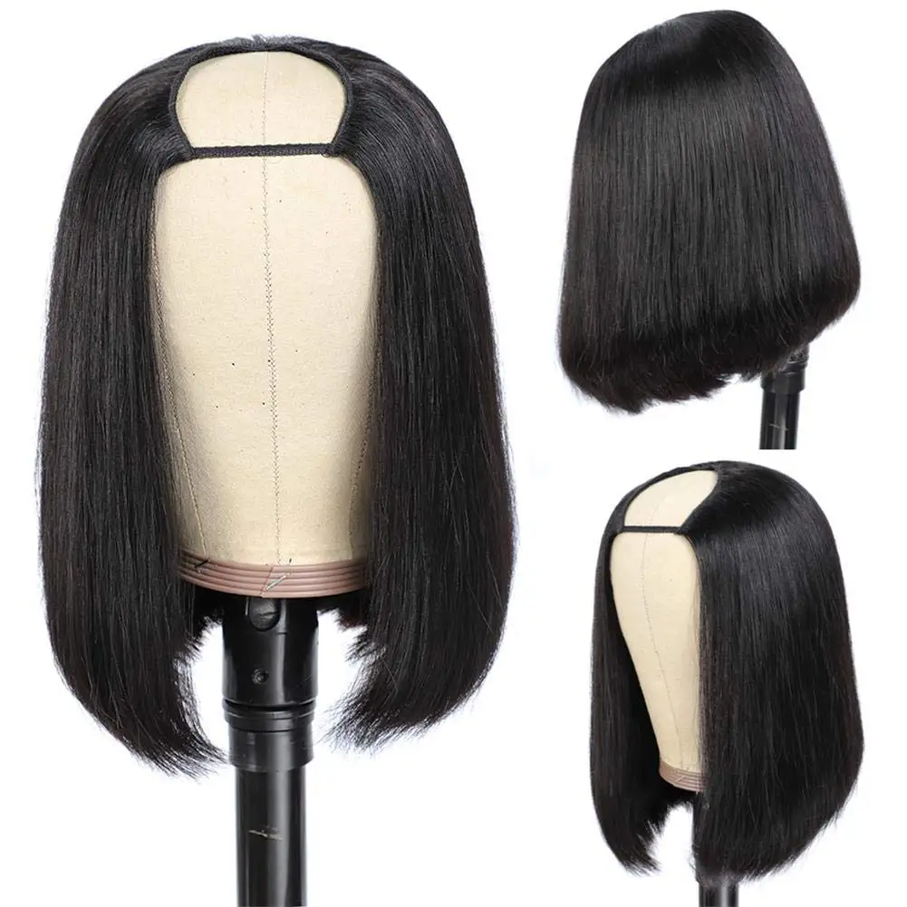 Short Bob Wig U Part Wig Human Hair Straight Human Hair Wigs For Women Human Hair Glueless Full Machine Cheap Human Hair Wigs