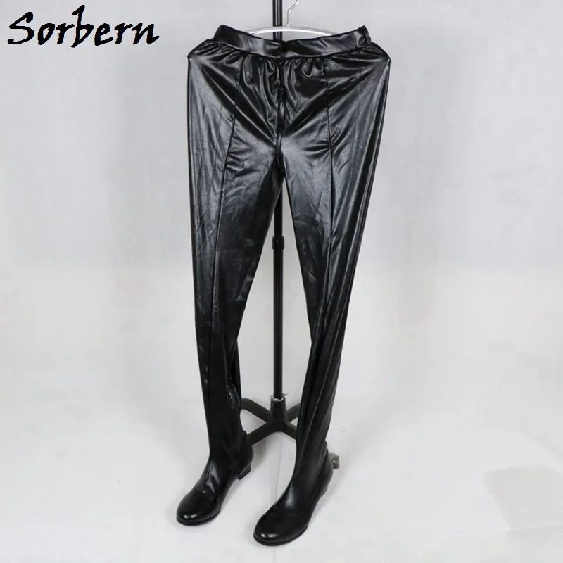 Sorbern Flat Pant Boots Unisex Multi Colors Crotch Thigh High Long Boots Real Image 2019 Suit Boots Custom Size