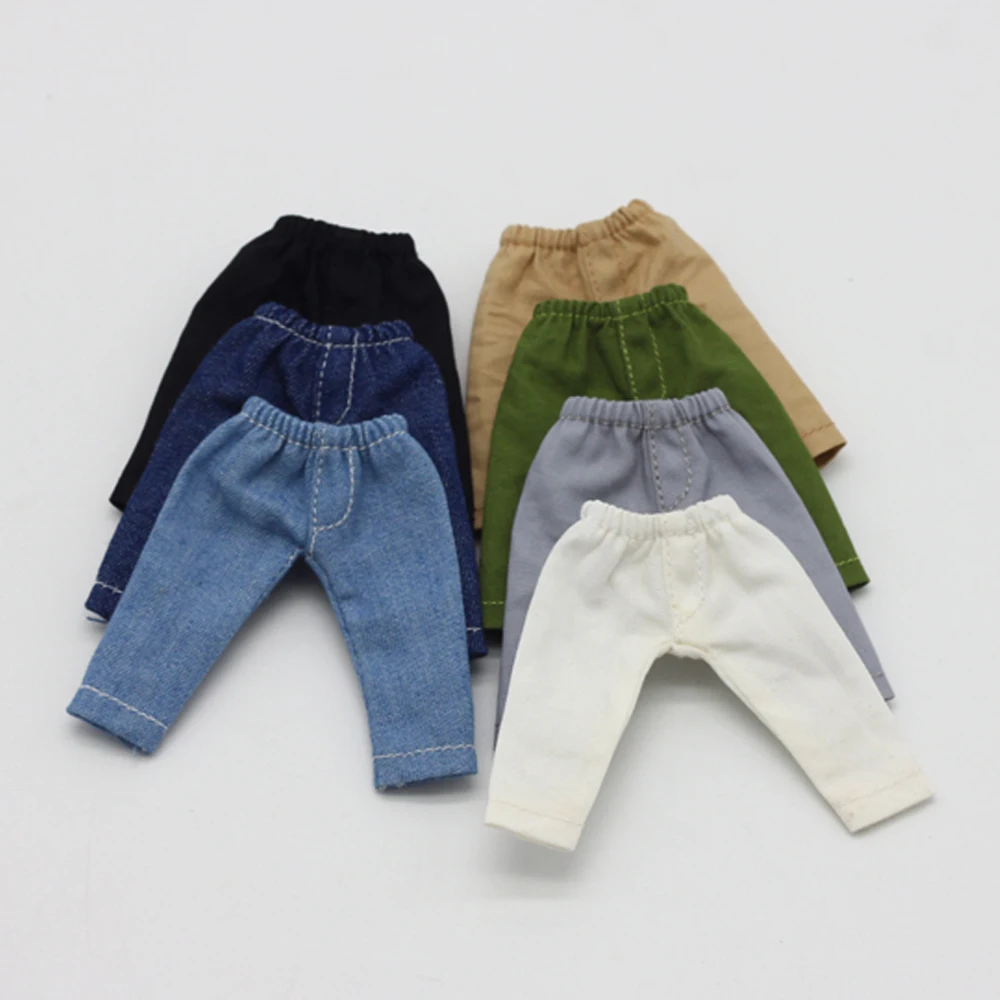 Ob11 baby jeans for 1/12 BJD Doll obitsu 11 baby accessories clothing cute pants Doll clothes birthday present