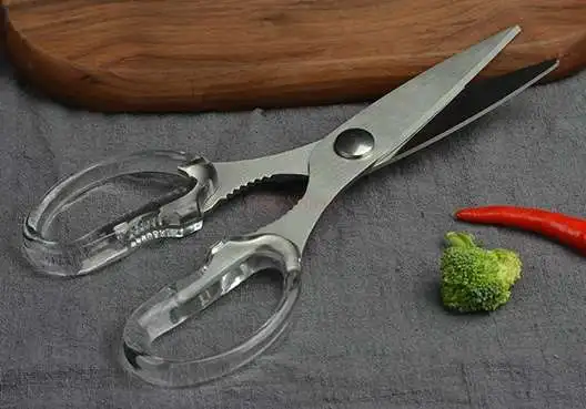 مقص مطبخ منزلي قوي متعدد الوظائف من الفولاذ المقاوم للصدأ