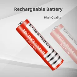 18650 Lithium Battery 3.7 V Volt 4200mah BRC 18650 Rechargeable Battery Li-ion Lithium Batteries For Power Bank Torch