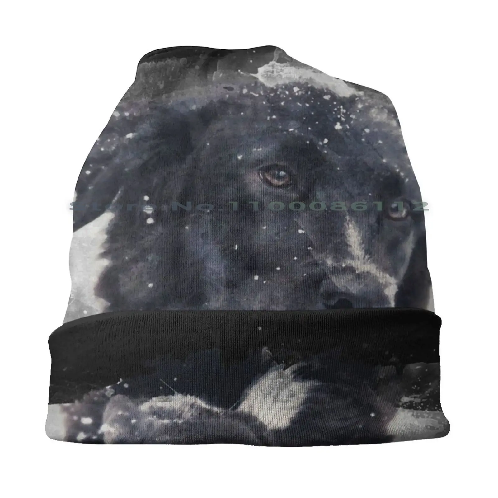 Cute Collie Dog Beanies Knit Hat Dog Lover Black Dog Bearded Collie Rough Collie Border Collie Smooth Collie Shepherd Pets