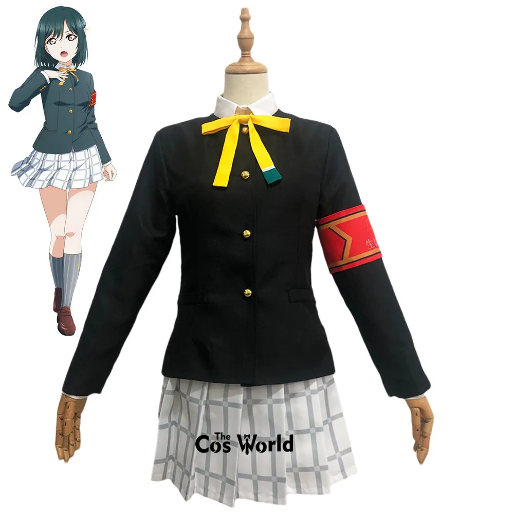 Love Live Nijigasaki Mifune Shioriko Winter School Uniform Outfits Anime Customize Cosplay Costumes