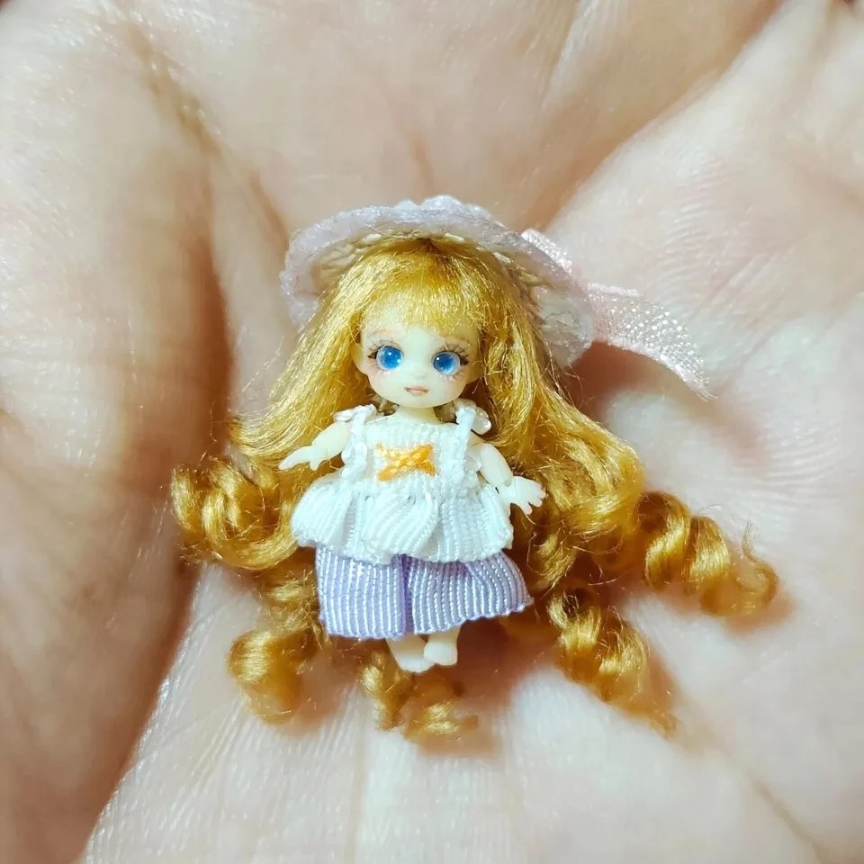 DIY home decoration mini thumb mini bjd doll wig Only wigs, no dolls.