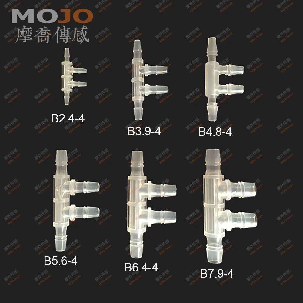 2025 (1000pcs/Lots) MJ-B3.9-4 Plastic hose connectors 4mm four way pipe joint multiple pass pipe connectors