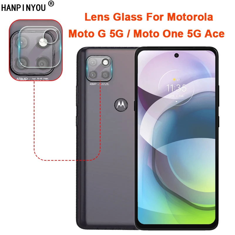 

For Motorola One 5G Ace / Moto G 5G Ultra Slim Back Camera Lens Protector Rear Camera Lens Cover Tempered Glass Protection Film