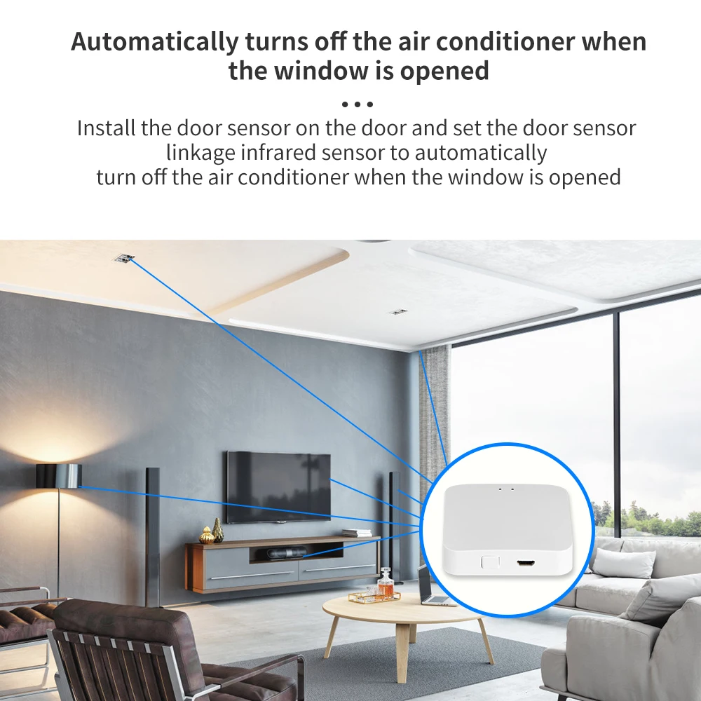 Smart Home Gateway Hub is The Control Center of Zigbee/Bluetooth/WIFI devices to realize whole-house intelligence through Tuya