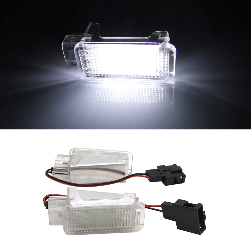 For Audi A2 A3 A4 A5 A6 A8 Q5 Q7 TT R8 Car White LED Courtesy Door Trunk Footwell Glove Box Light Lamp 12V 6500K White Lights